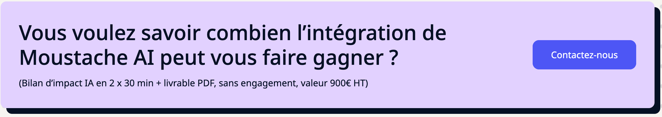 solution chatbot Moustache AI