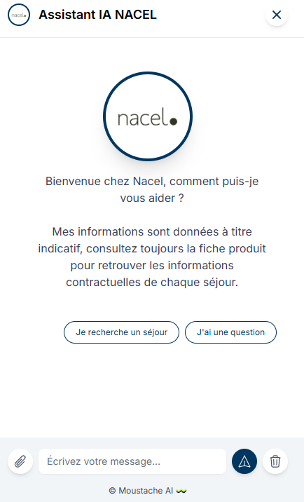 Agent IA relation client Nacel — Moustache AI